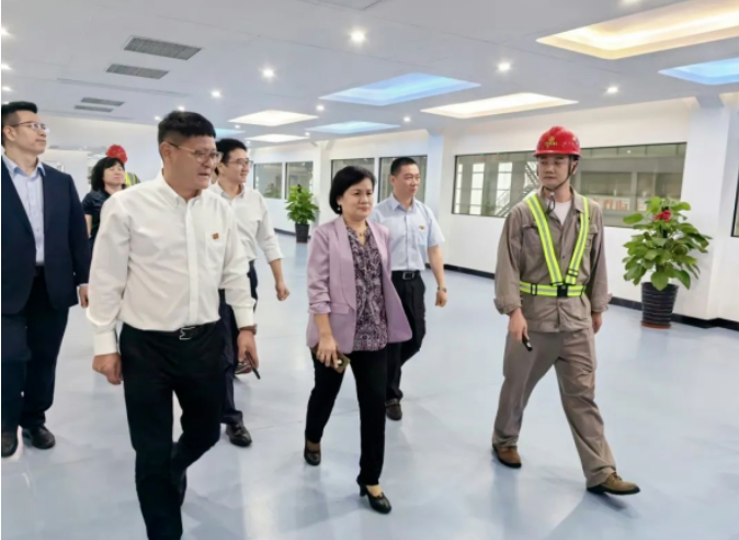 陈洁英到盛隆公司发展工作调研
